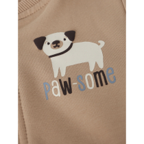 NAME IT Sweat Cardigan Vonne Sesame Dog